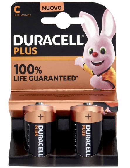 DURACELL PLUS100 C 1/2 TORCIA X2 MN1400           