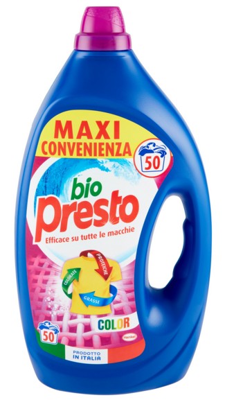 DET.LIQ.LAV.BIO PRESTO COLOR 50 LAV.              