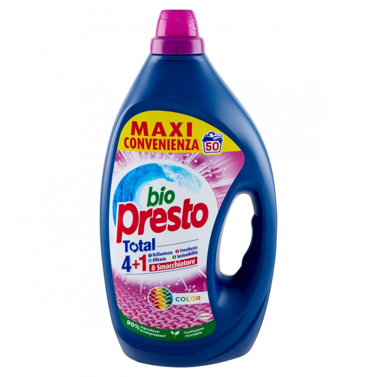 DET.LIQ.LAV.BIO PRESTO COLOR 50 LAV.              