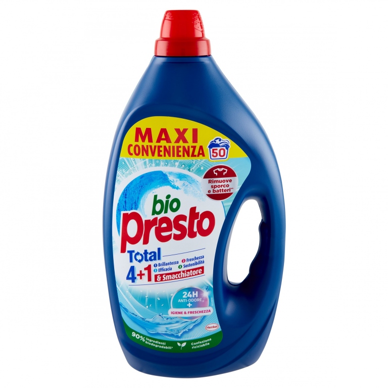 DET.LIQ.LAV.BIO PRESTO IGIENE E FRESCHEZZA 50 LAV.