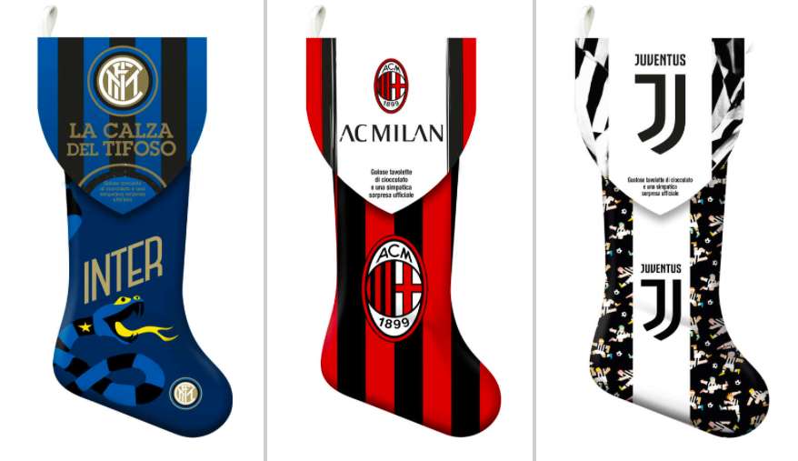 CALZA ICAM JUVE/INTER/MILAN GR.180X40PZ EXPO      