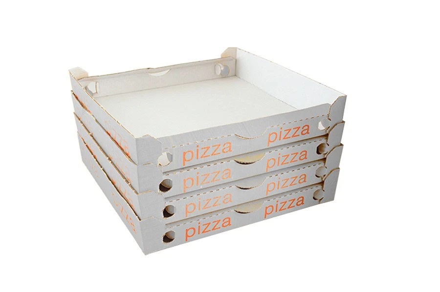 CONTENITORE PIZZA A CASTELLO CUBO 33X33X3,5 PZ.100