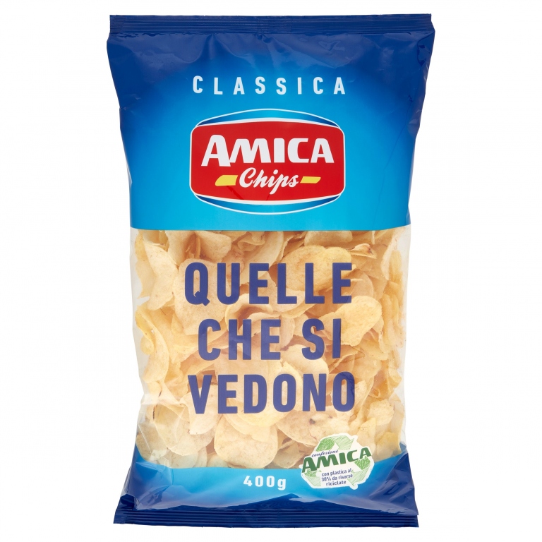 PATATINE AMICA CHIPS GR.400 QUELLE CHE SI VEDONO  