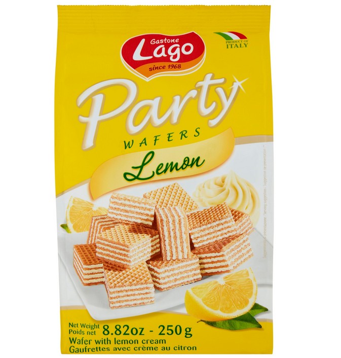 WAFER LAGO PARTY LEMON GR.250                     