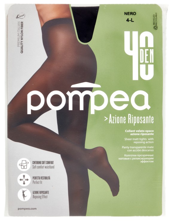 POMPEA COLLANT 40 RIPOSANTE NERO 4 L              