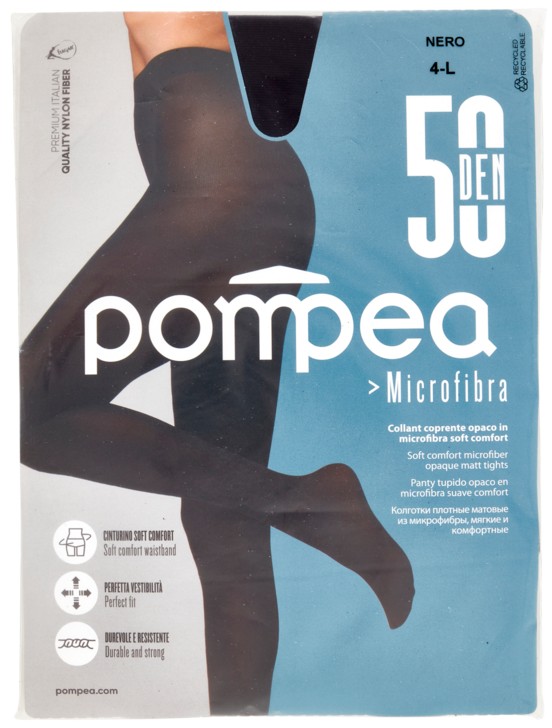 POMPEA COLLANT 50 MICROFIBRA NERO 4 L             