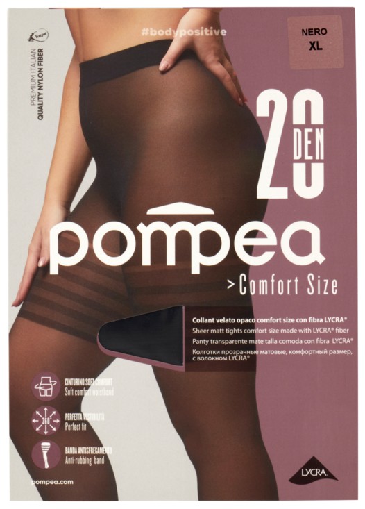 POMPEA COLLANT 20 COMFORT SIZE NERO XL            