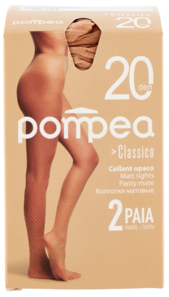 POMPEA COLLANT CLASSICO 20X2 POLVERE DORATA 1/2 S 