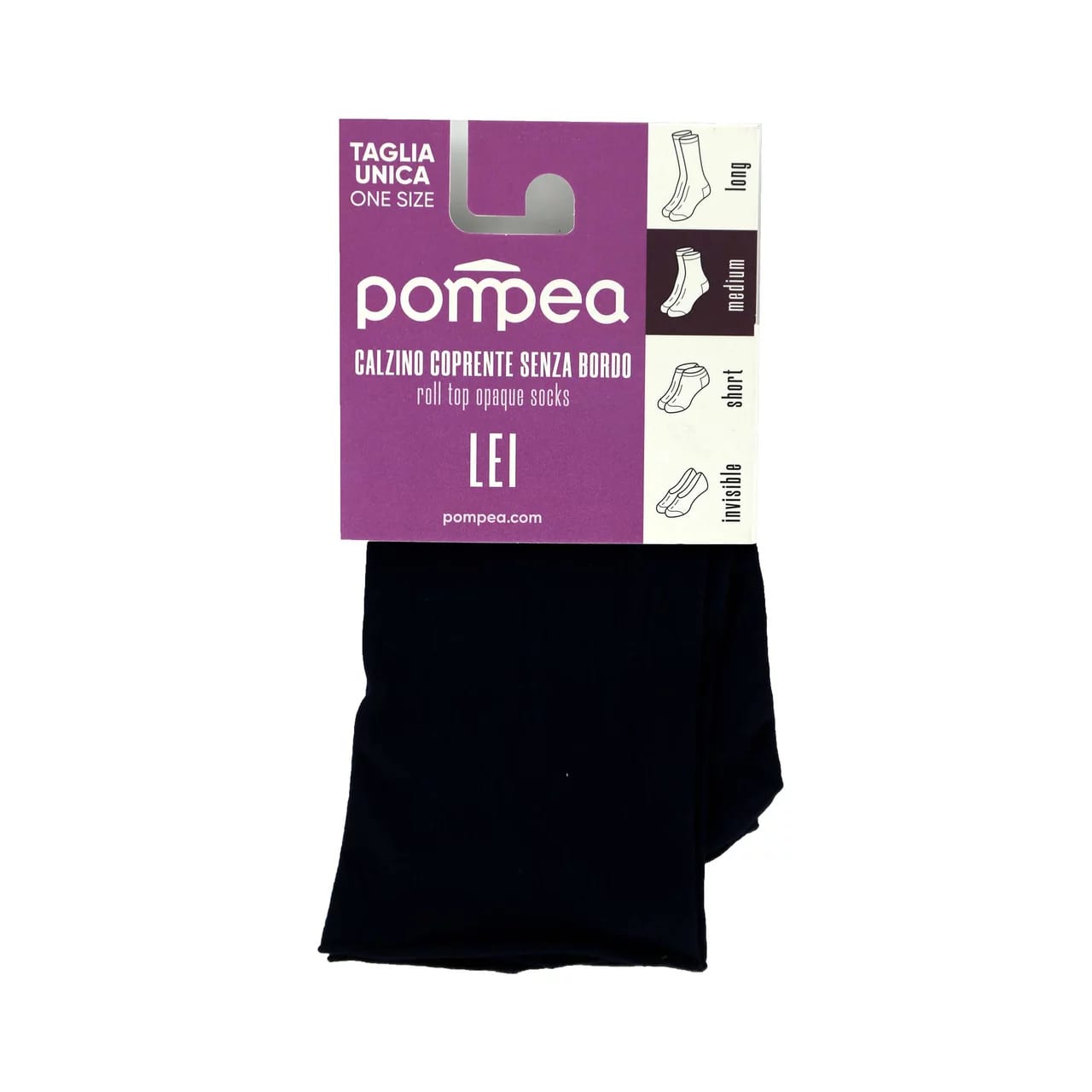 POMPEA CALZINO COPRENTE BLU NOTTURNO T.UNICA      