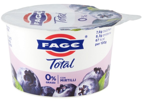 YOGURT GRECO TOTAL SPLIT 0% MIRTILLI GR.150 FAGE  