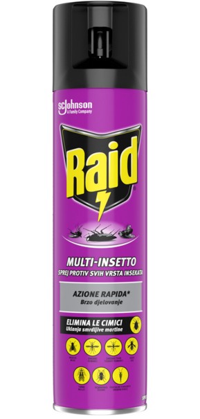 RAID SPRAY MULTI INSETTO ML.400 NEW               