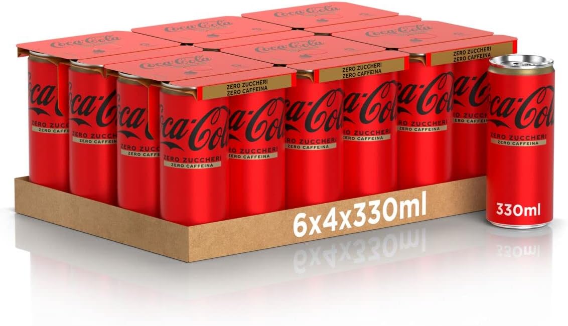 COCA COLA ZERO S/CAFF. LATTINA SLEEK CL33X24      