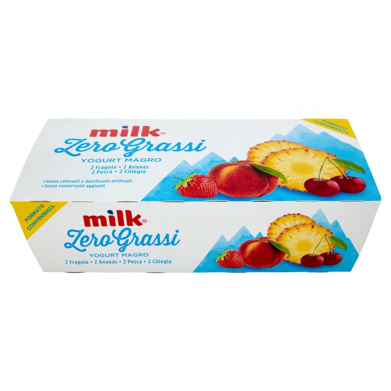YOGURT MILK ZERO GRASSI GR.125X8                  