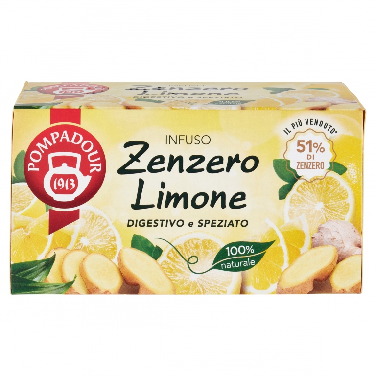 INFUSO POMPADOUR ZENZERO LIMONE 20 FILTRI         