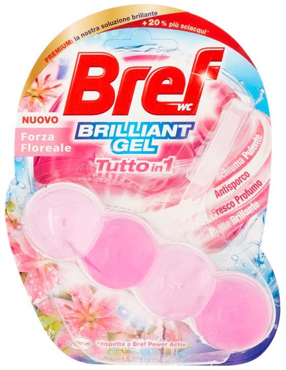 BREF WC BRILLIANT GEL TUTTO IN1 FORZA FLOREALE    