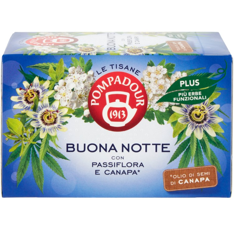 TISANA POMPADOUR BUONANOTTE 18 FILTRI             