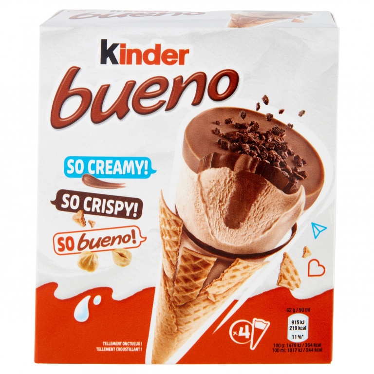 GELATO KINDER BUENO CONO CLASSICO T1X4 GR.248     