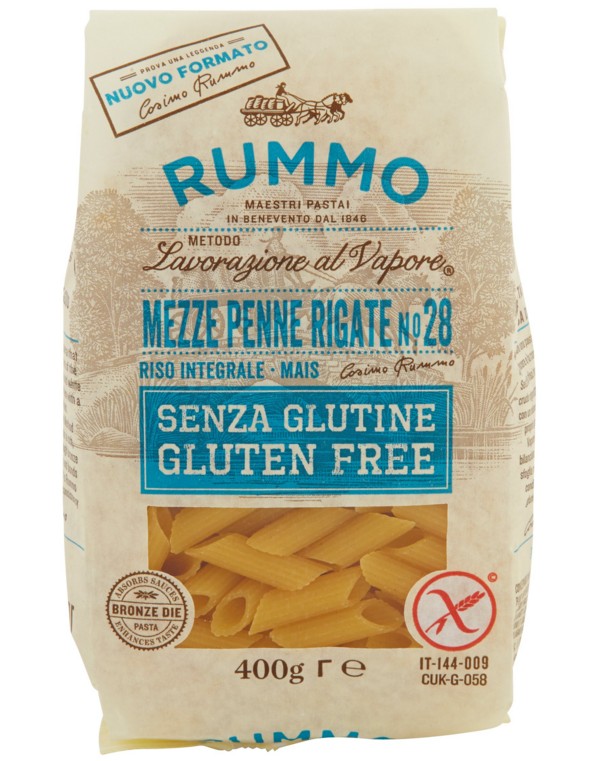 PASTA RUMMO S/GLUT.N.28 MEZ.PENNE GR.400          