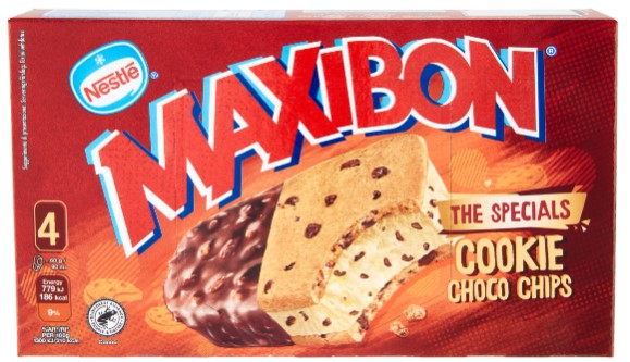 MAXIBON COOKIE CHOCO CHIPS NESTLE'X4              