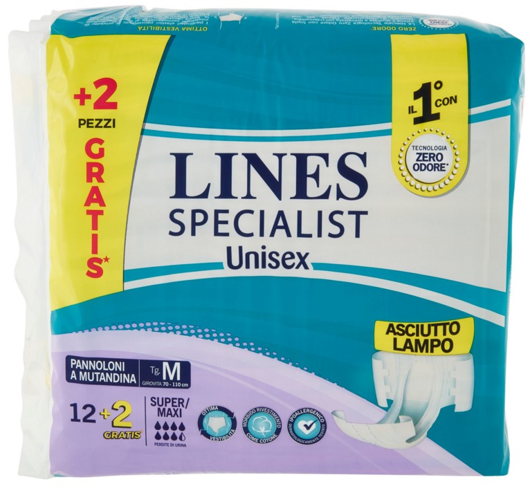 PANN.LINES SPECIALIST MUTANDA MEDIA X12+2         