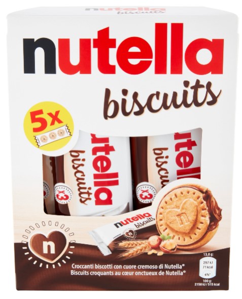 FERRERO NUTELLA BISCUITS T(3X5)X20 AST.           