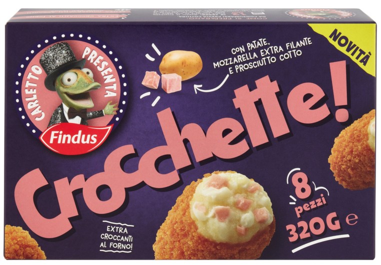 CROCCHETTE C/PATATE/MOZZ./P.COTTO FINDUS G320     