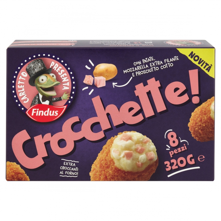CROCCHETTE C/PATATE/MOZZ./P.COTTO FINDUS G320     