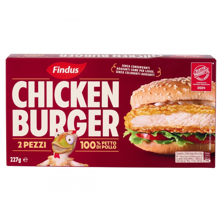 CHICKEN BURGER FINDUS G227                        