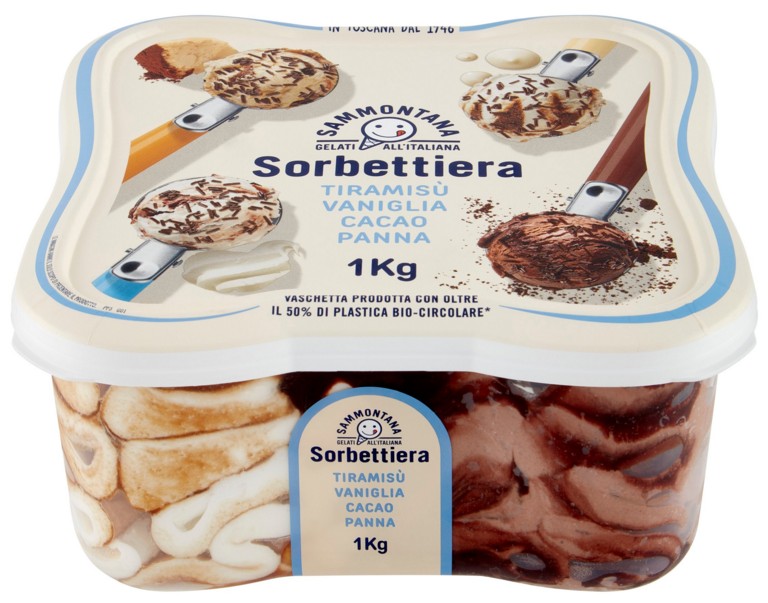 SAMMONTANA SORBETTIERA TIRA./VAN./CACAO/PANNA KG1 