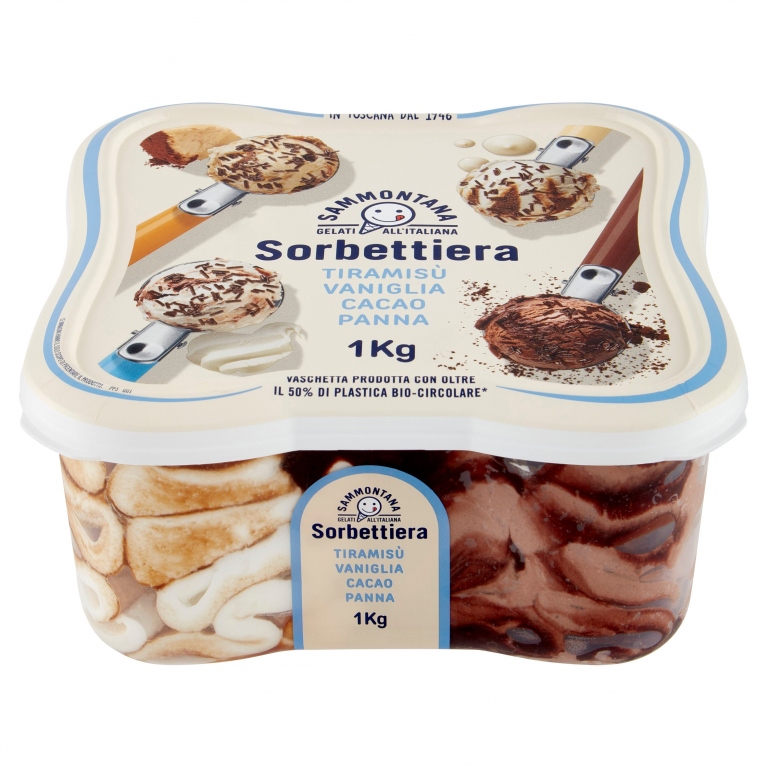 SAMMONTANA SORBETTIERA TIRA./VAN./CACAO/PANNA KG1 