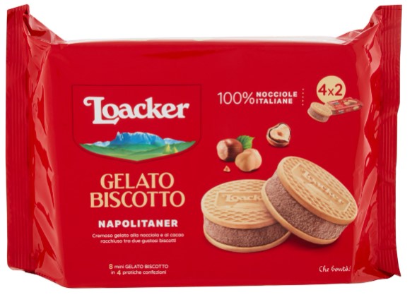 LOACKER GELATO BISCOTTO NAPOLITANER 4X2 G264      