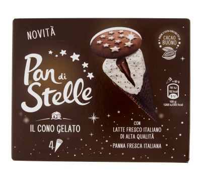 GELATO PAN DI STELLE CONO BARILLA G240            