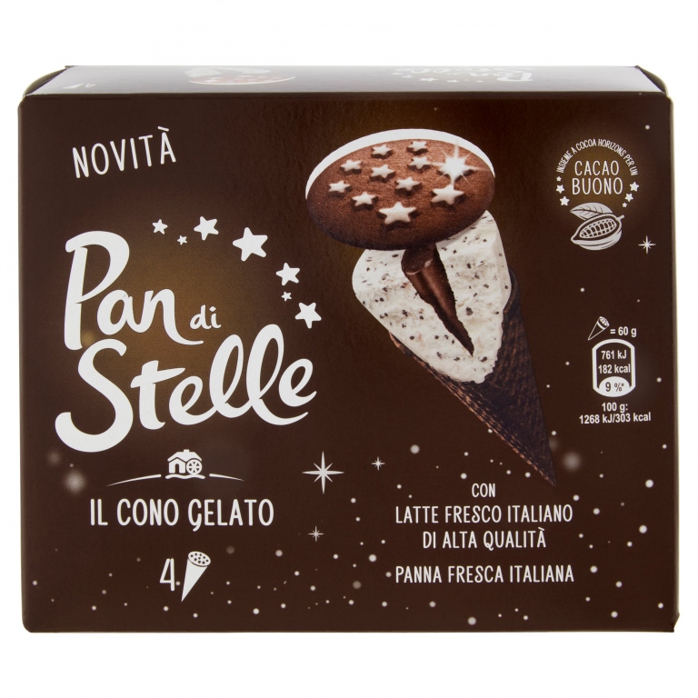 GELATO PAN DI STELLE CONO BARILLA G240            
