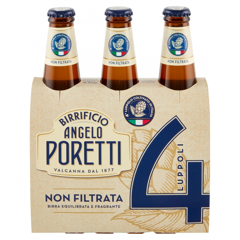 BIRRA PORETTI 4 LUPPOLI N/FILTR.CL.33X3           