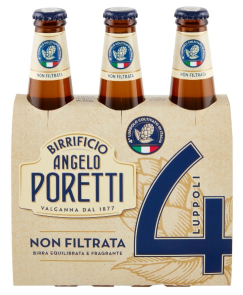 BIRRA PORETTI 4 LUPPOLI N/FILTR.CL.33X3           