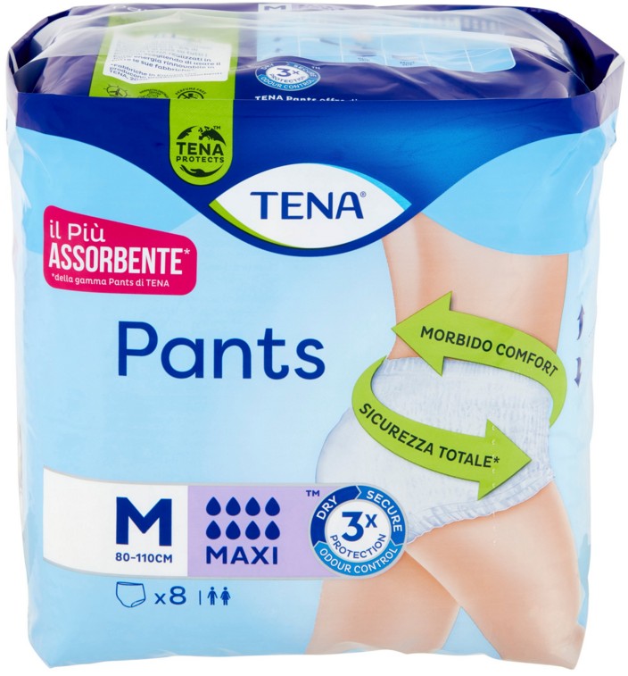 PANN.INCONT.TENA PANTS MAXI MEDIO PZ.8            