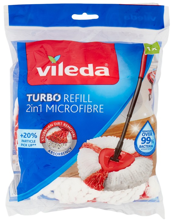 VILEDA TURBO SMART RICAMBIO 2IN1 (MOCIO ROTANTE)  