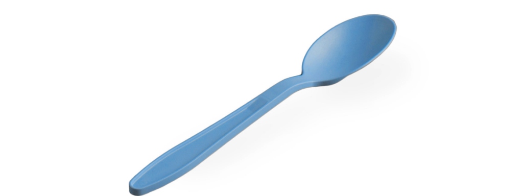 CUCCHIAINO BLU USOBIO PZ.20 COMPOSTABILE          