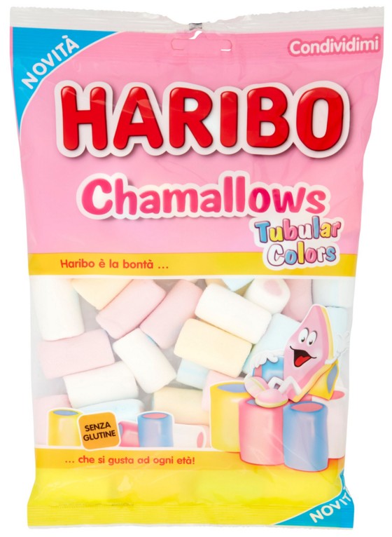 CARAMELLE HARIBO MALLOWS TUBULAR COLORS GR150     