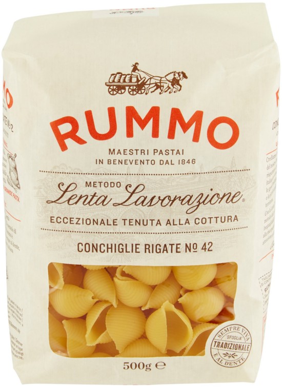 PASTA RUMMO N.42 CONCHIGLIE RIGATE GR.500         