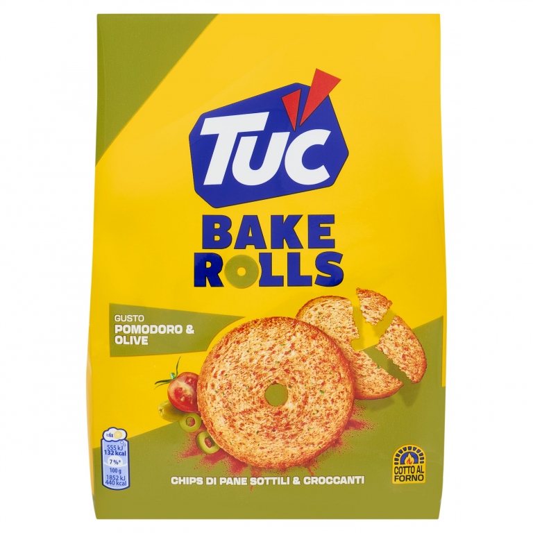 TUC BAKE ROLLS GR 150 TOMATO OLIVE                