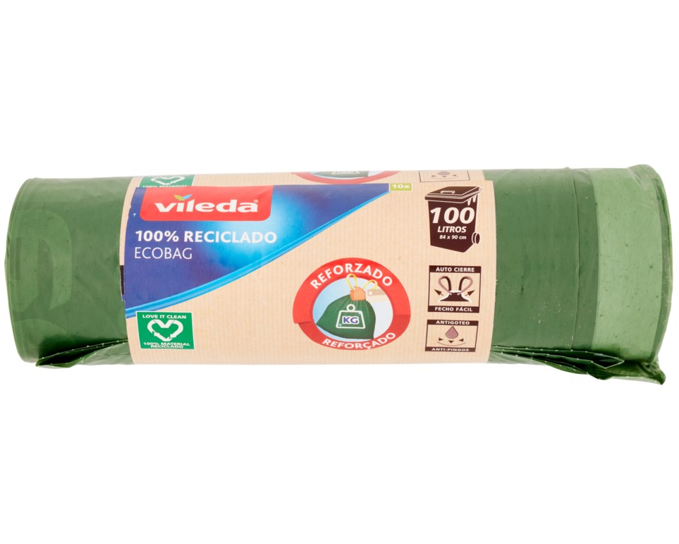 SACC.NETT.VILEDA ECOBAG 100%RIC.90X84 LT.100 PZ.10