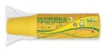 BICCHIERI CC 200 GIALLO BIO NATUREA PZ 50         