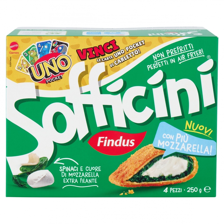 SOFFIC.SPINACI/MOZZ.FINDUS G.250 NUOVO FORMATO    