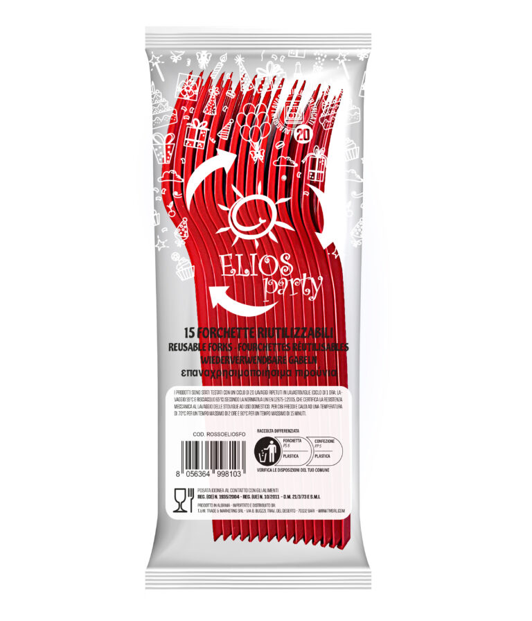 FORCHETTE ROSSE ELIOS PZ.15                       
