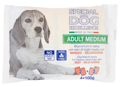 MONGE SPECIAL DOG EXCELLANCE BS MANZO+SELVA.GR.400