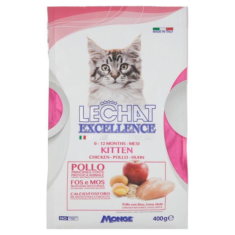 MONGE LECHAT EXCELLENCE KITTEN SECCO GATTO GR.400 