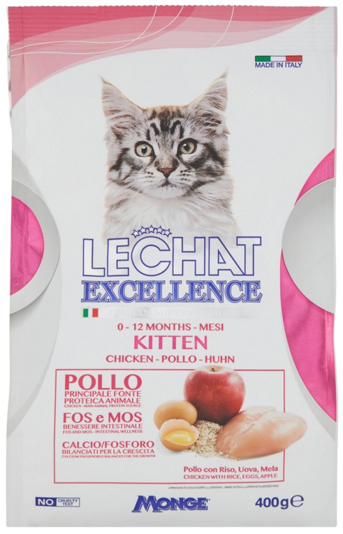 MONGE LECHAT EXCELLENCE KITTEN SECCO GATTO GR.400 