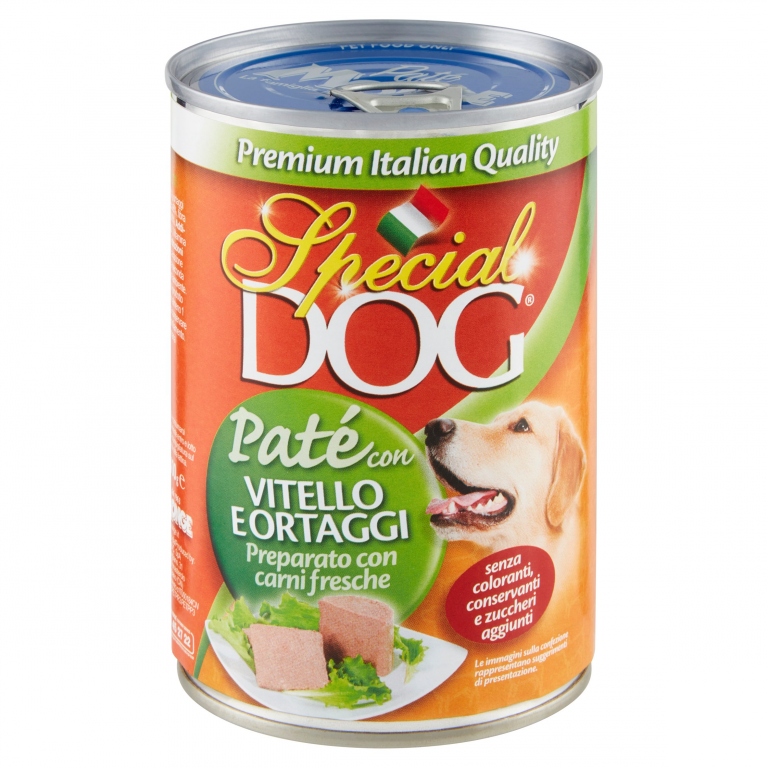 MONGE SPECIAL DOG PATE'VITELLO VEDURE GR.400 LATT.