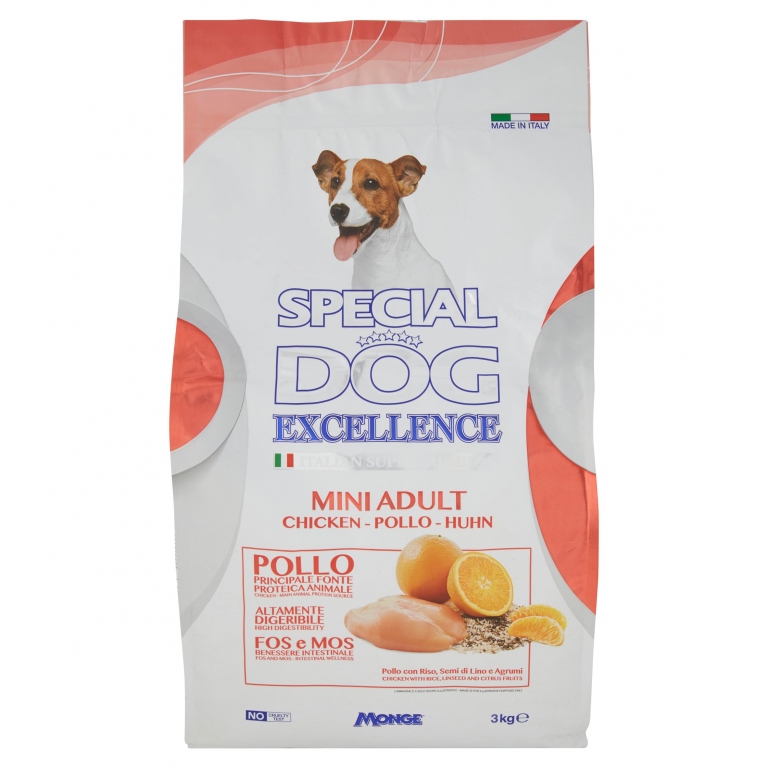 MONGE SPECIAL DOG EXCELL.CROCC.MINI ADULT KG.3    
